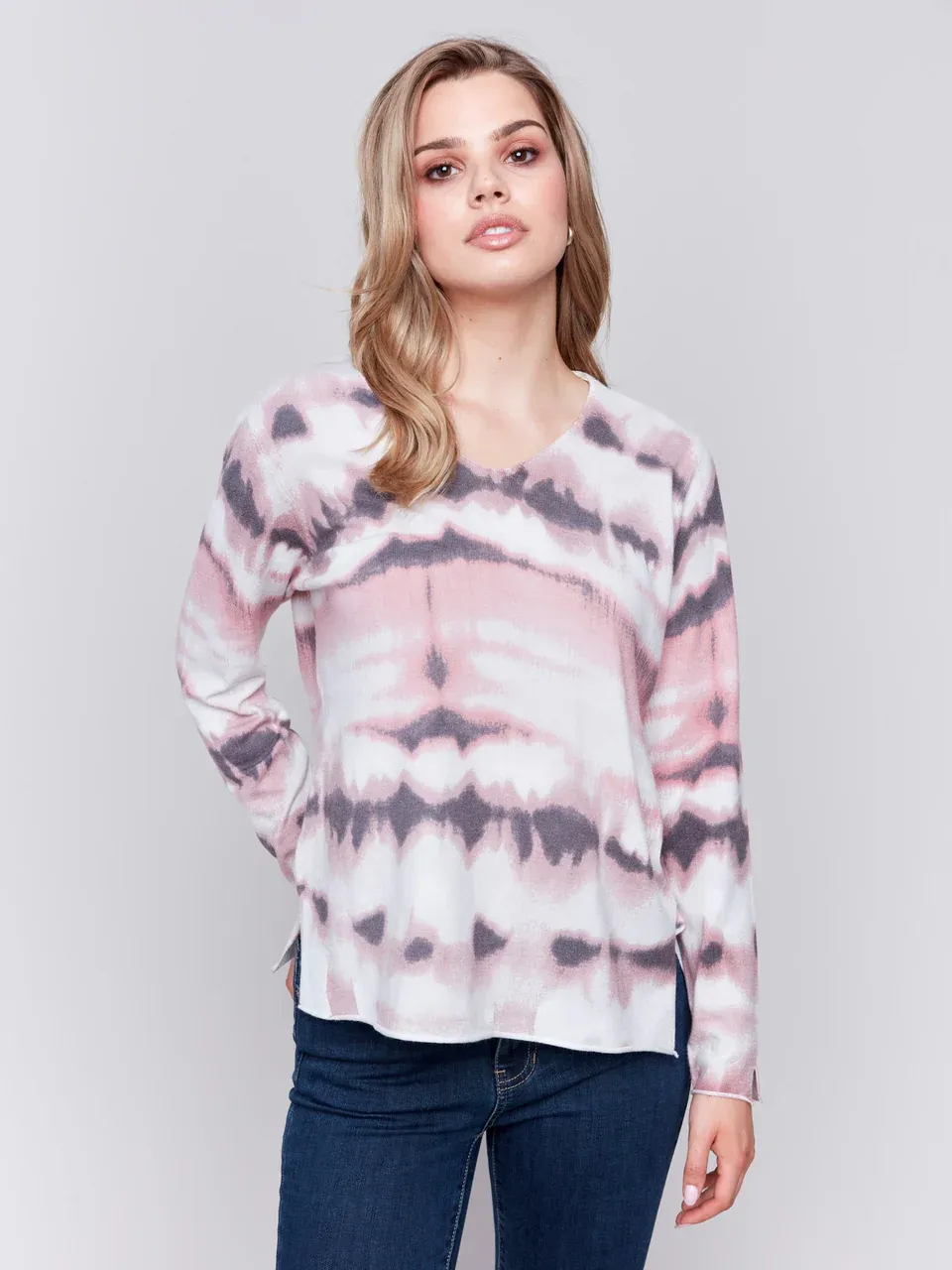 Charlie B V-Neck L/S Sweater - C2279ZP