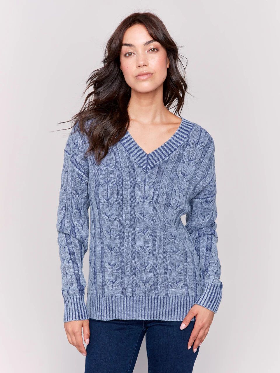 Charlie B Cable Dye Sweater - C2691