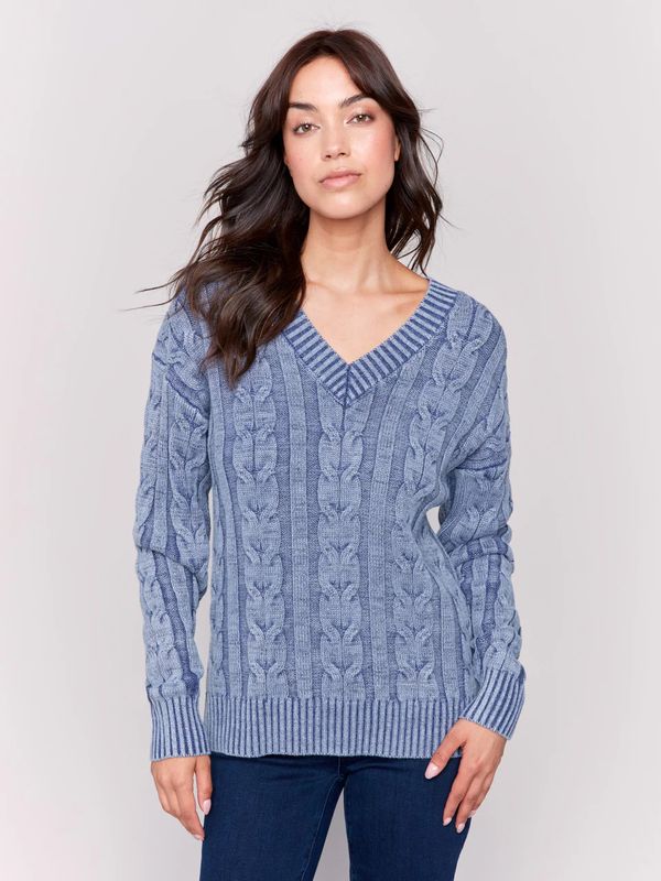 Charlie B Cable Dye Sweater - C2691