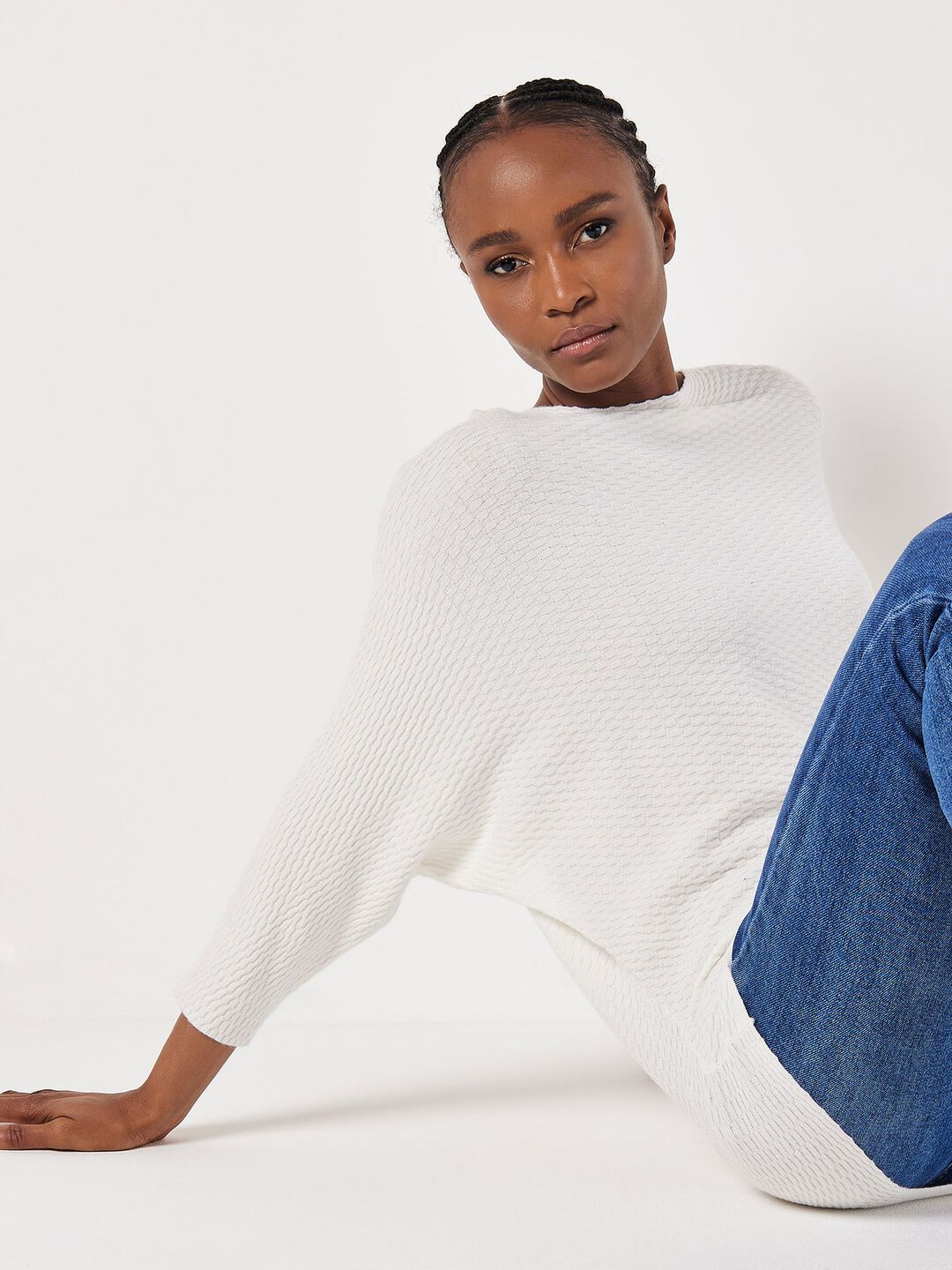 Apricot Mini Rectangles Sweater - 902886