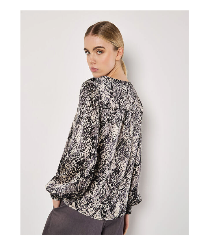 Apricot Snakeskin Blouse - 876699
