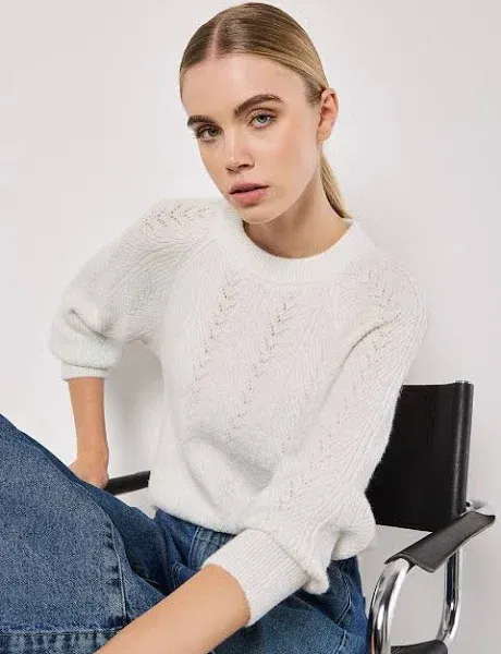 Apricot Chevron Sweater - 879171