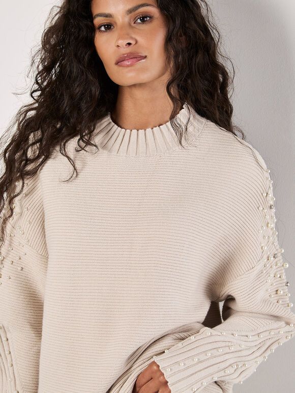 Apricot Pearl &amp; Diamond Sweater - 899193