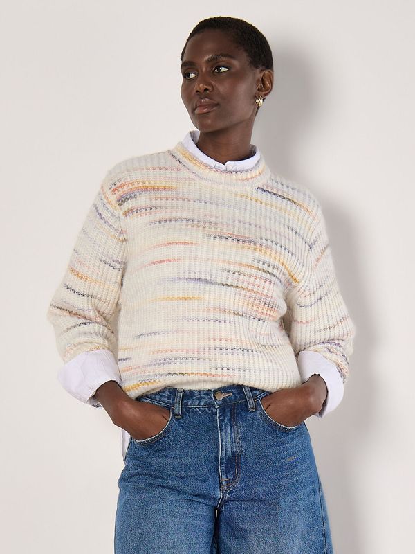 Apricot Space Dye Sweater