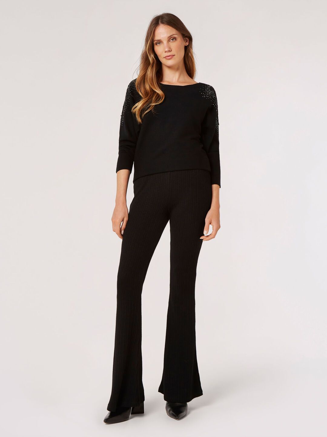 Apricot Lace/Stud Sweater - 898912