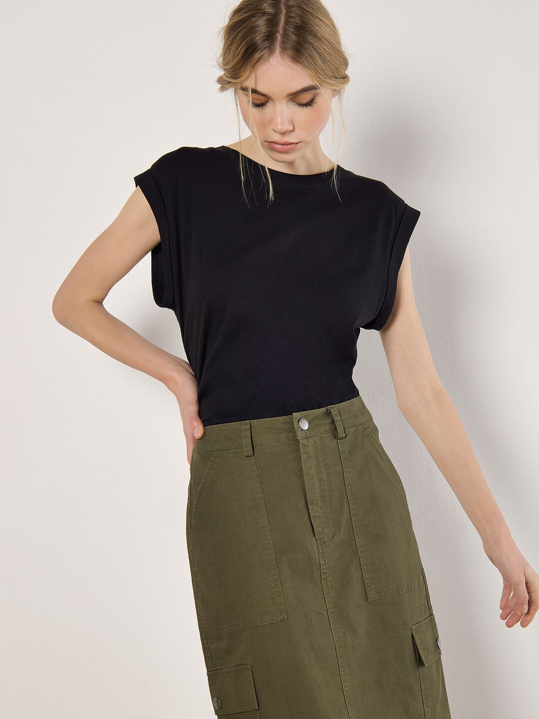 Apricot Cargo Skirt - 891296
