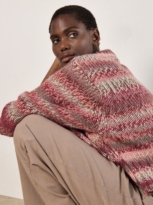 Apricot Chuncky Knit Sweater - 889965