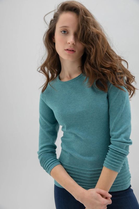 Marble Crew Neck Sweater - 6377
