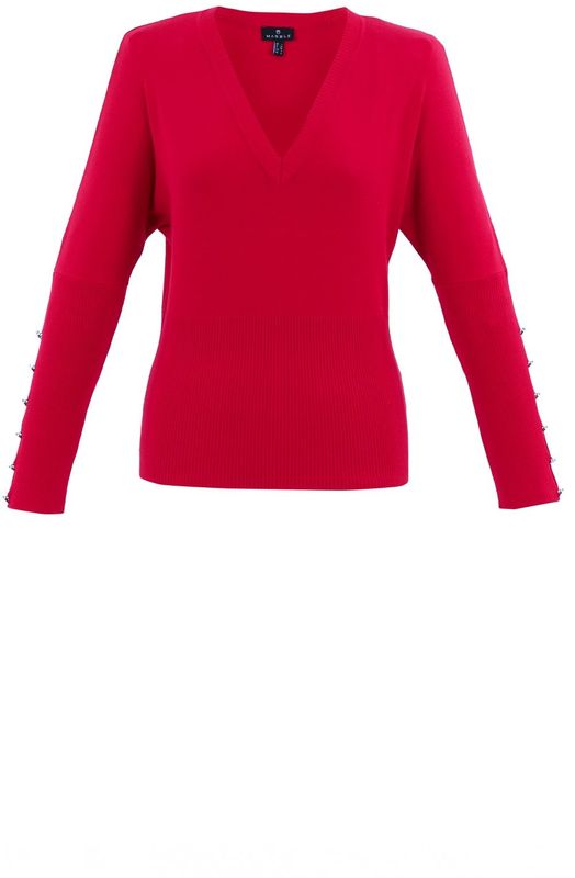 Marble V-Neck Sweater - 7527