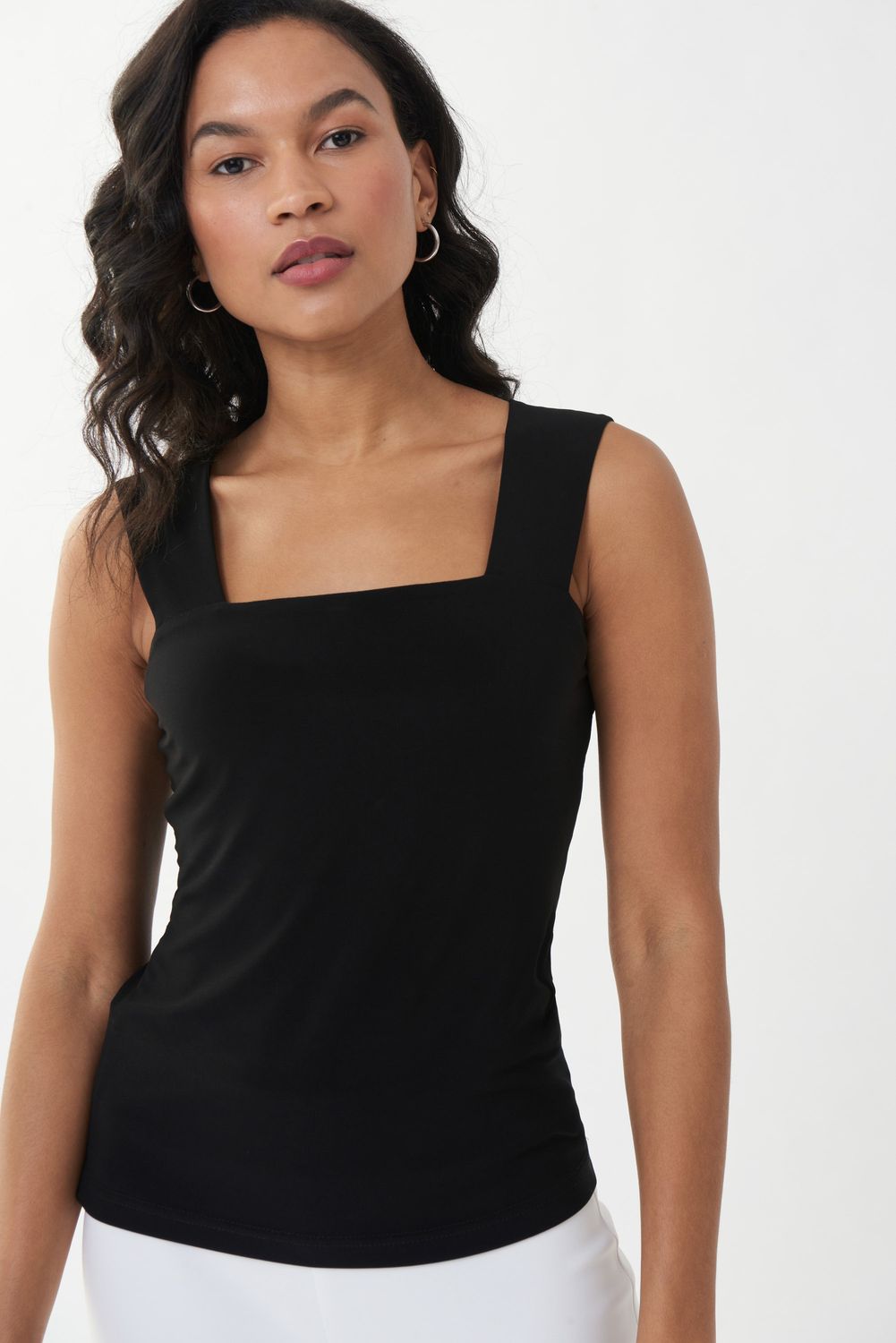 Ribkoff Square Neck Cami Style 143132TT, Color: Black - 11, Size: 4