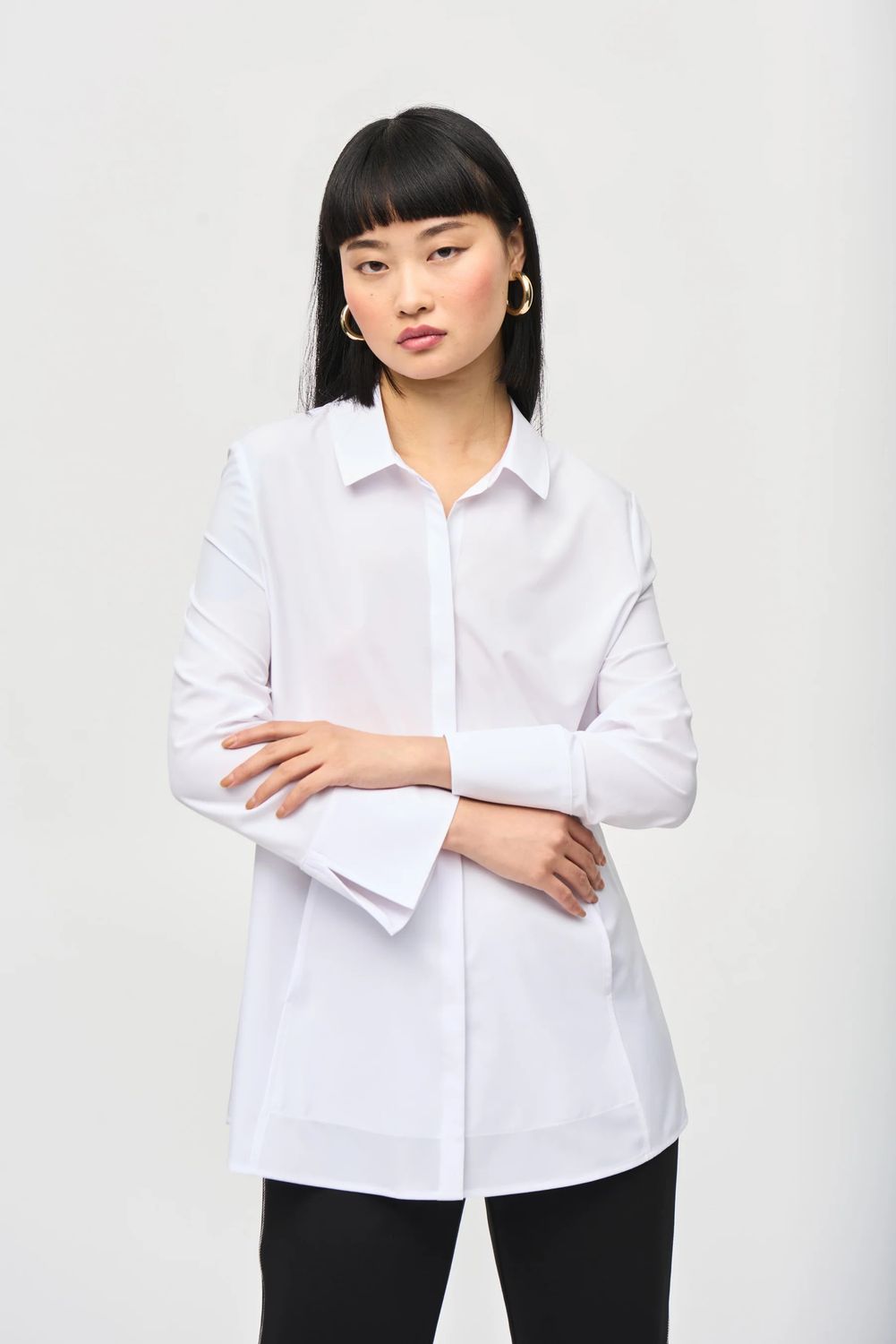 Ribkoff Button Up Blouse - 243958, Color: 3794 White, Size: Small