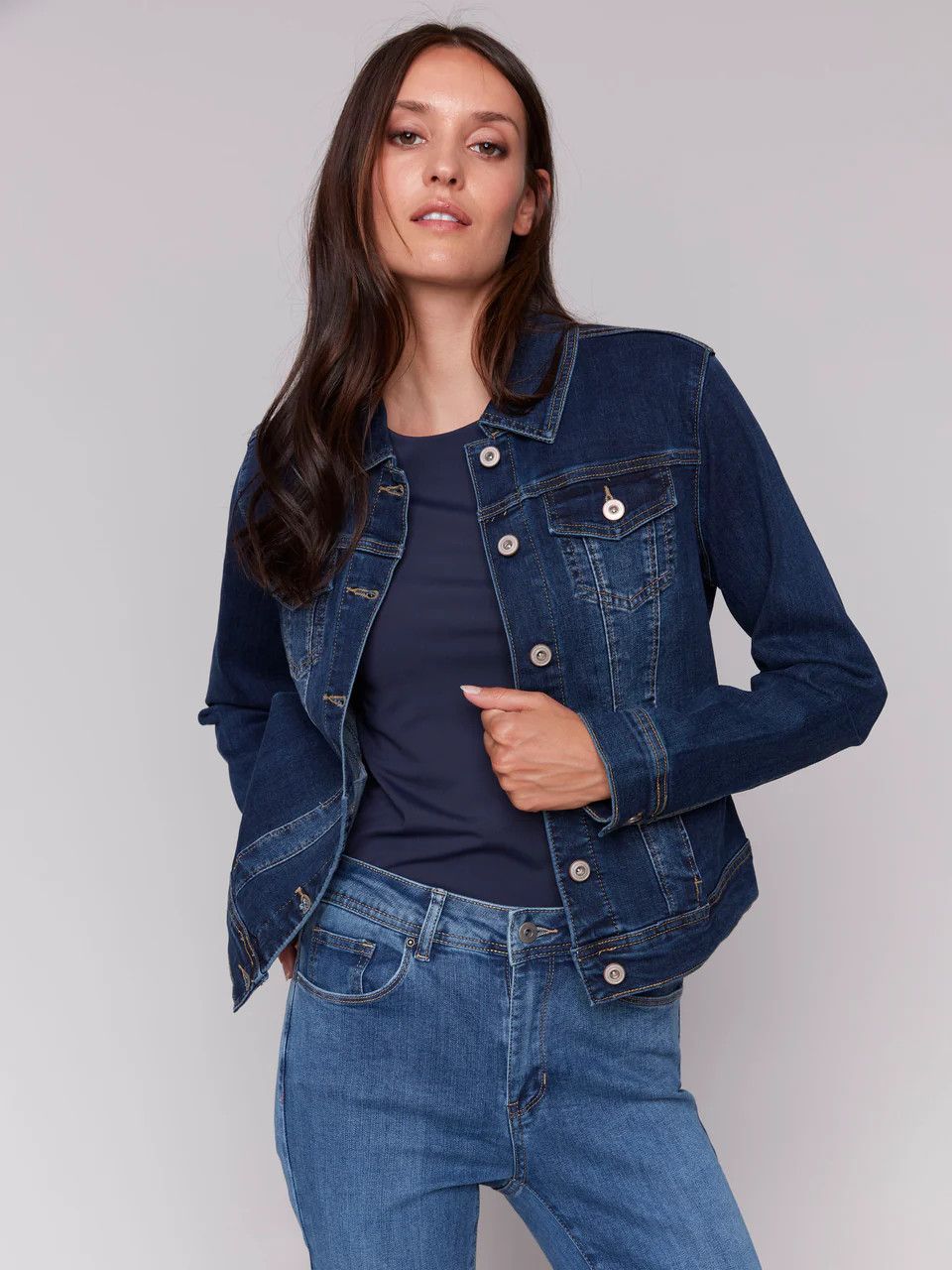 Charlie B Stretch Denim Jkt - C6302S-431A