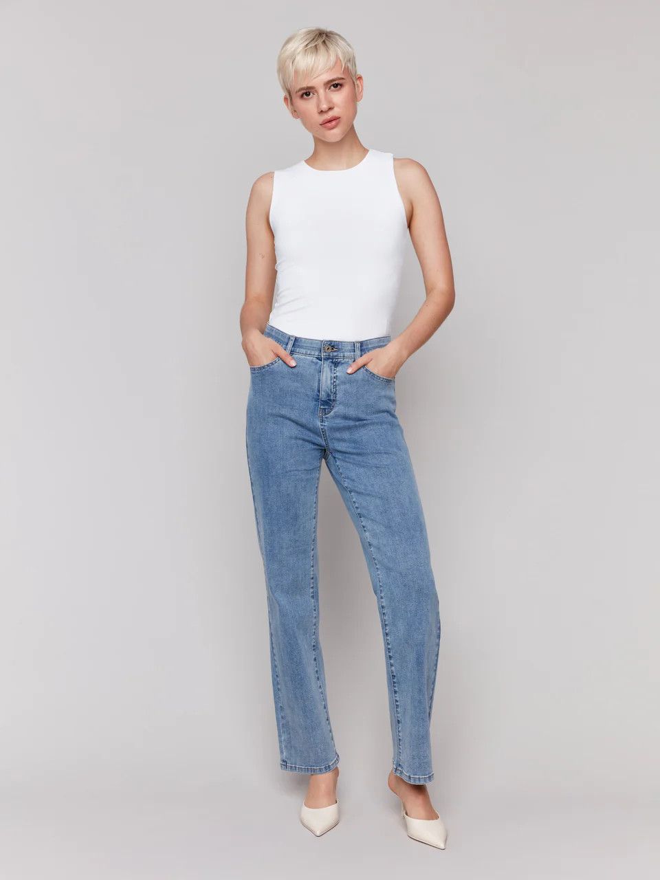 Charlie B Charlotte Straight Jean - C5584J