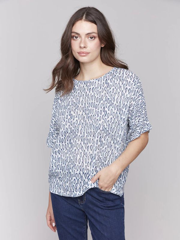 Charlie B Gauze Dolman Sleeve - C4296A