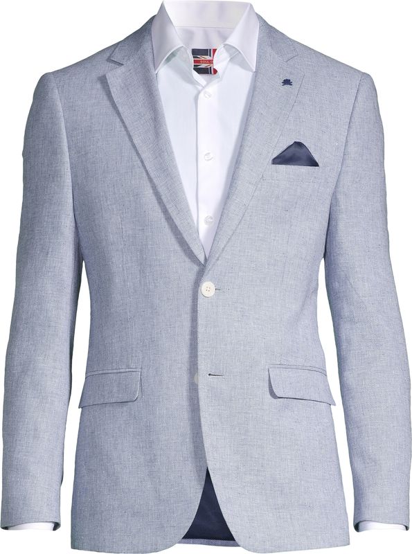 Soul Linen Blue Blazer - SOBL241105