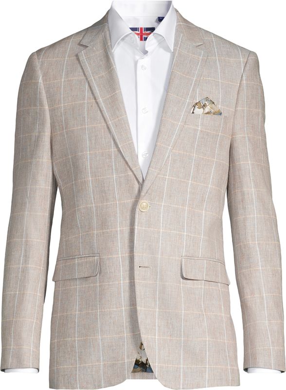 Soul Checked Linen Blazer - SOBL251100
