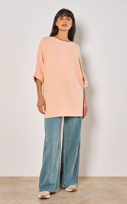 Apricot Brushed Waffle Top - 932807