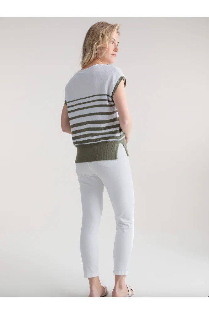Marble Short Sleeve Sweater - 7881