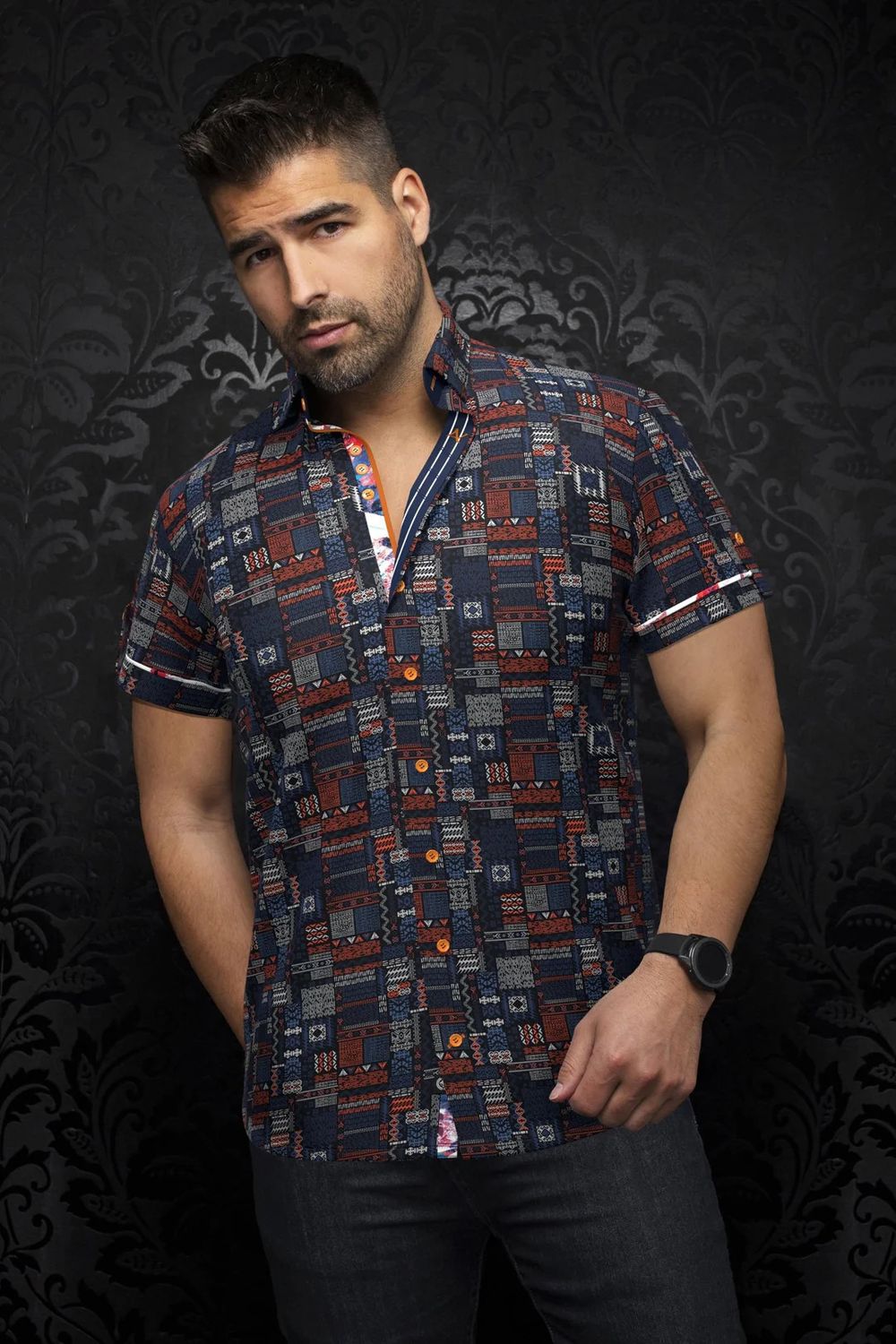 Au Noir S/S Sport Shirt - Finlay
