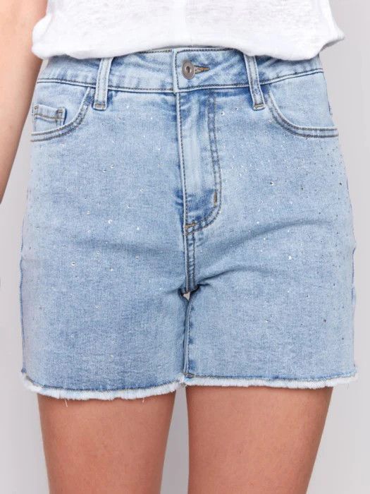 Charlie B Rhinestone short C8066