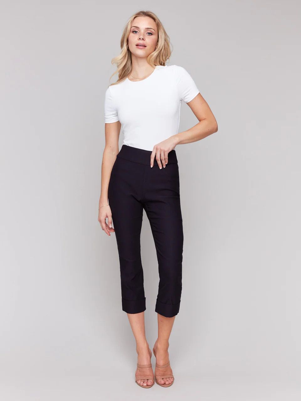 Charlie B Pull-On Capri Pant C5259T