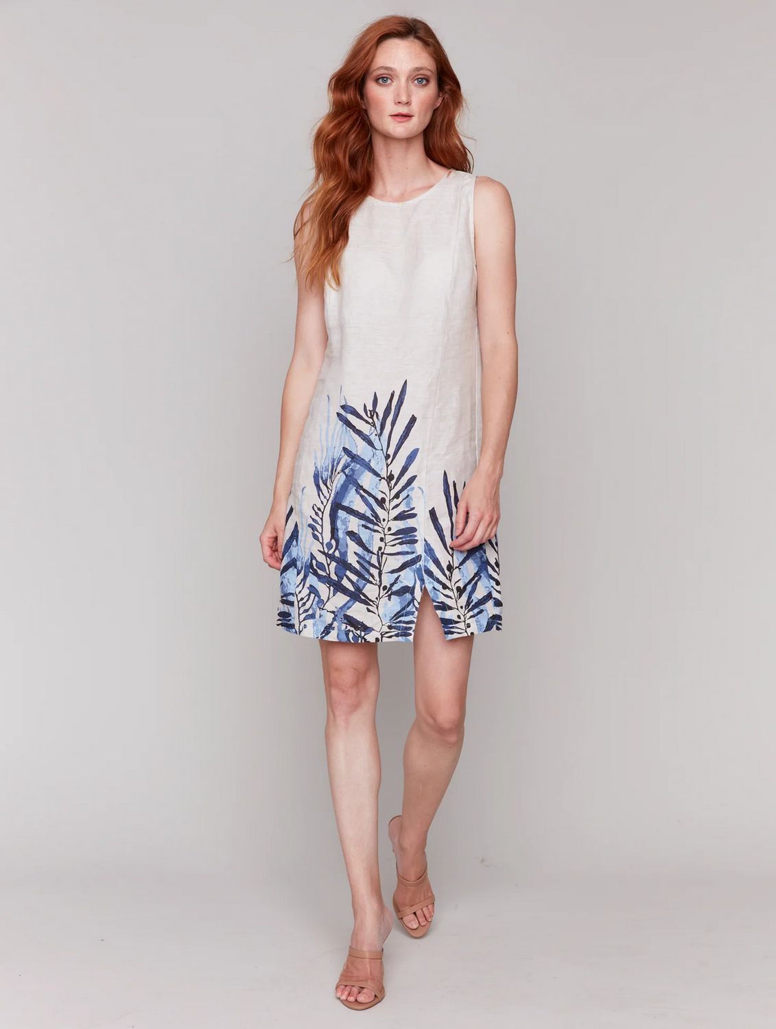 Charlie B Crew Neck Dress C3204B