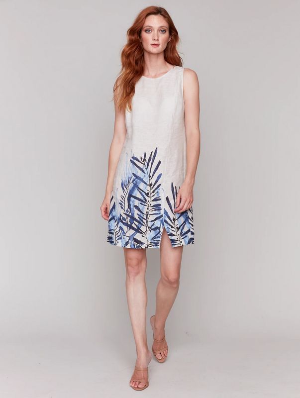Charlie B Crew Neck Dress C3204B