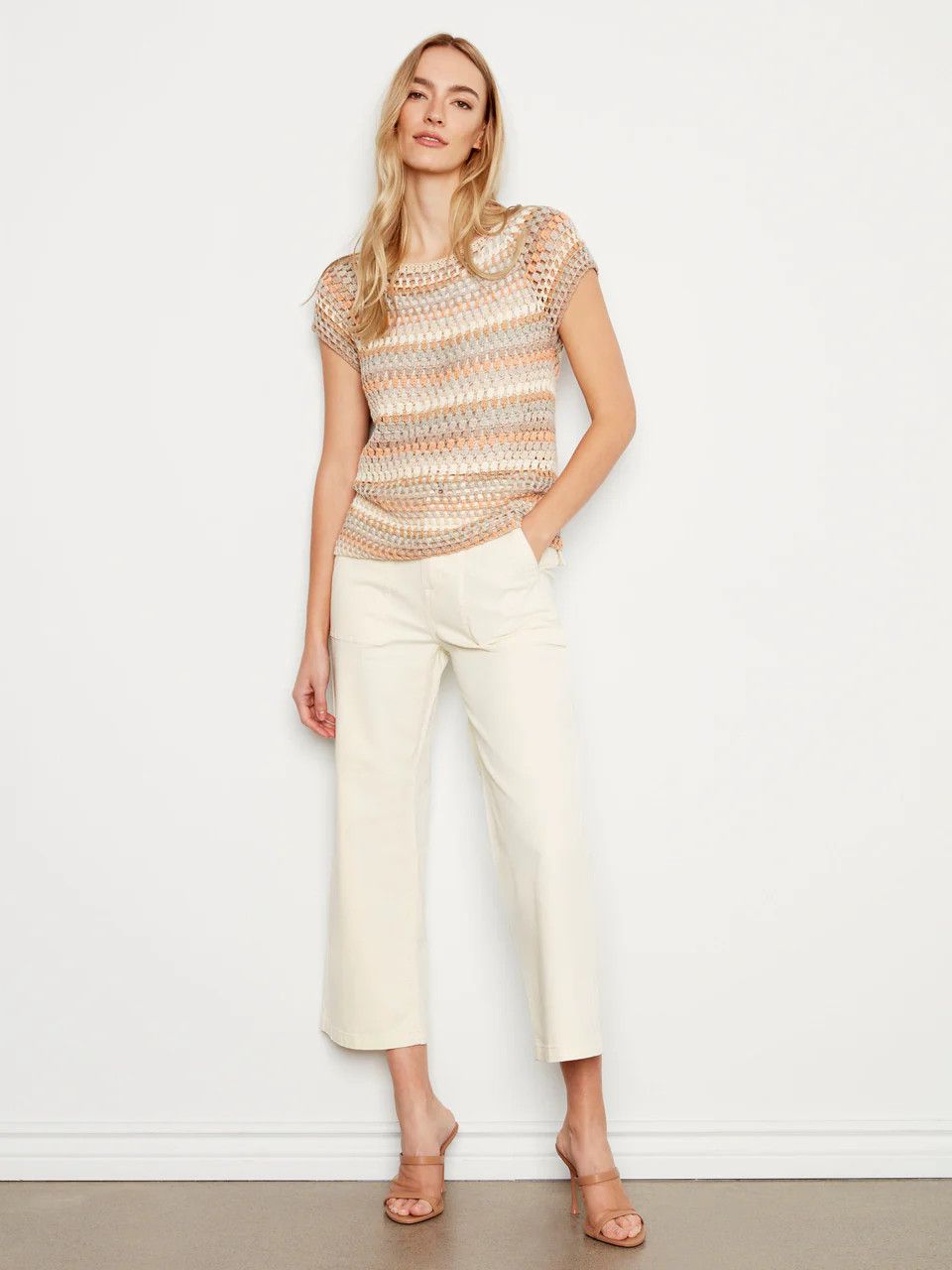 Charlie B Cropped Utility Pant C5636