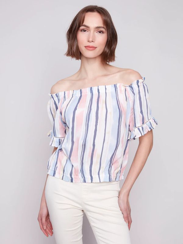 Charlie B Peasant Top C4554P