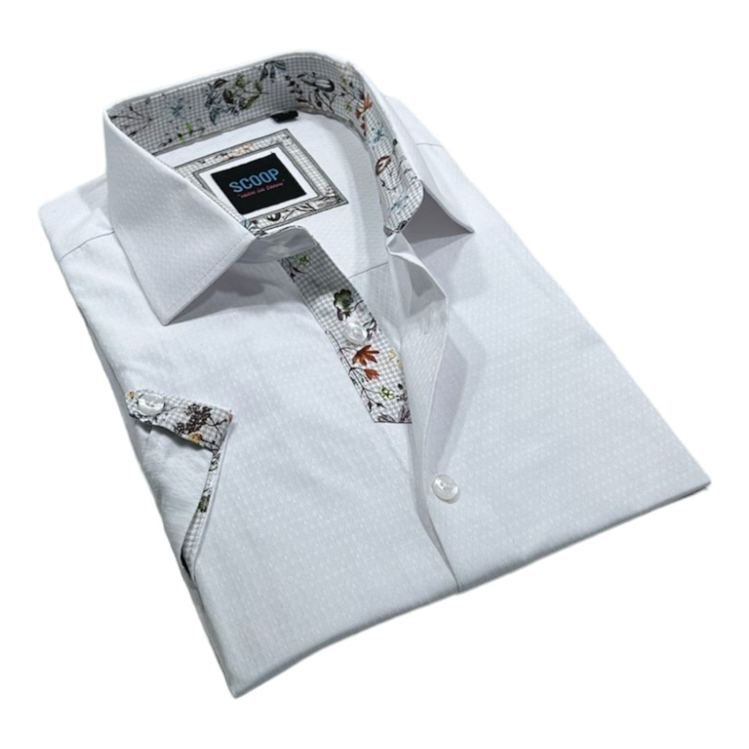 Scoop S/S Cotton Sport Shirt - Jive
