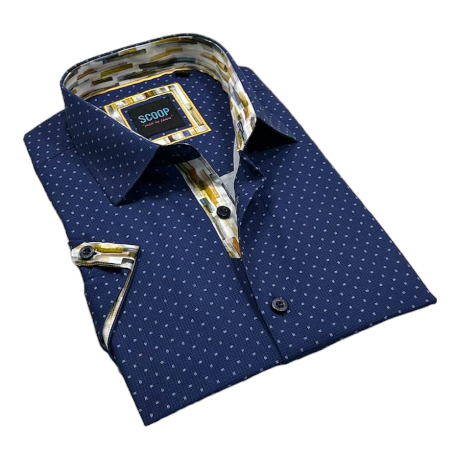 Scoop S/S Cotton Sport Shirt - Terence