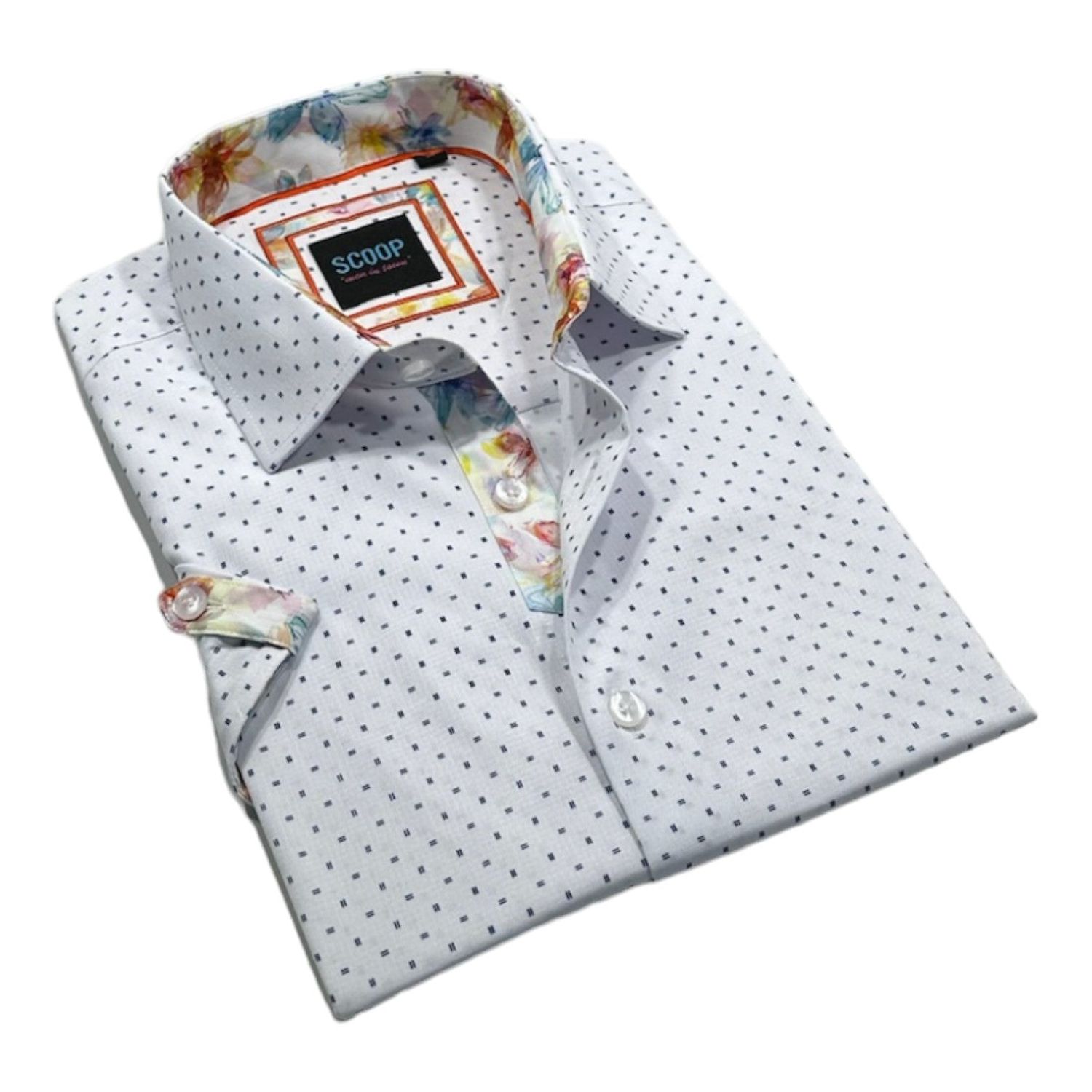 Scoop S/S Cotton Sport Shirt - Terence