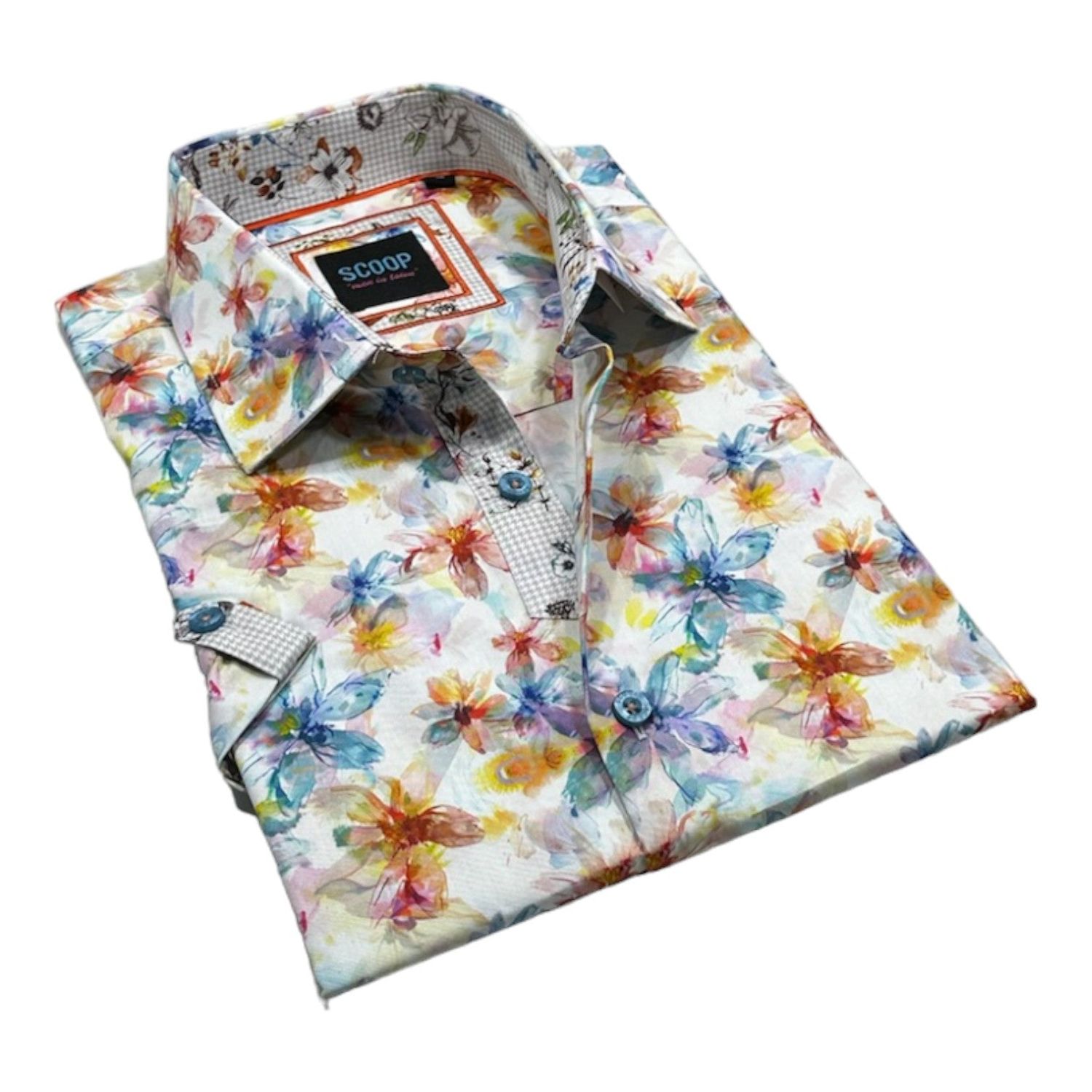 Scoop S/S Cotton Shirt - Vivre