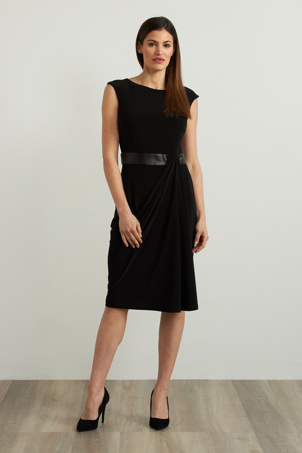 Ribkoff Faux Leather Accent Dress 213292