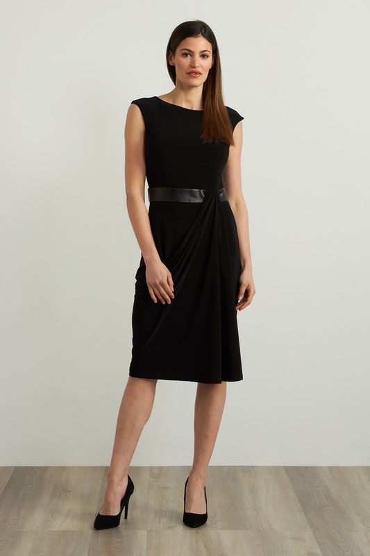Ribkoff Faux Leather Accent Dress 213292