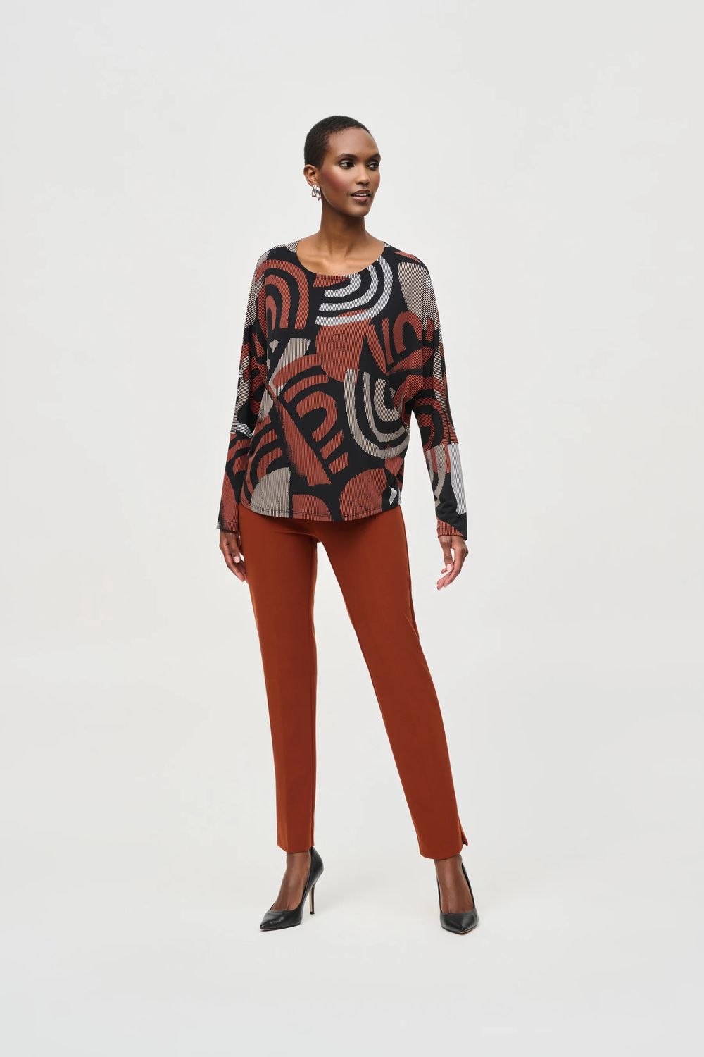 Ribkoff Contour Waist Pant - 144092, Color: Cinnamon - 4268, Size: 10