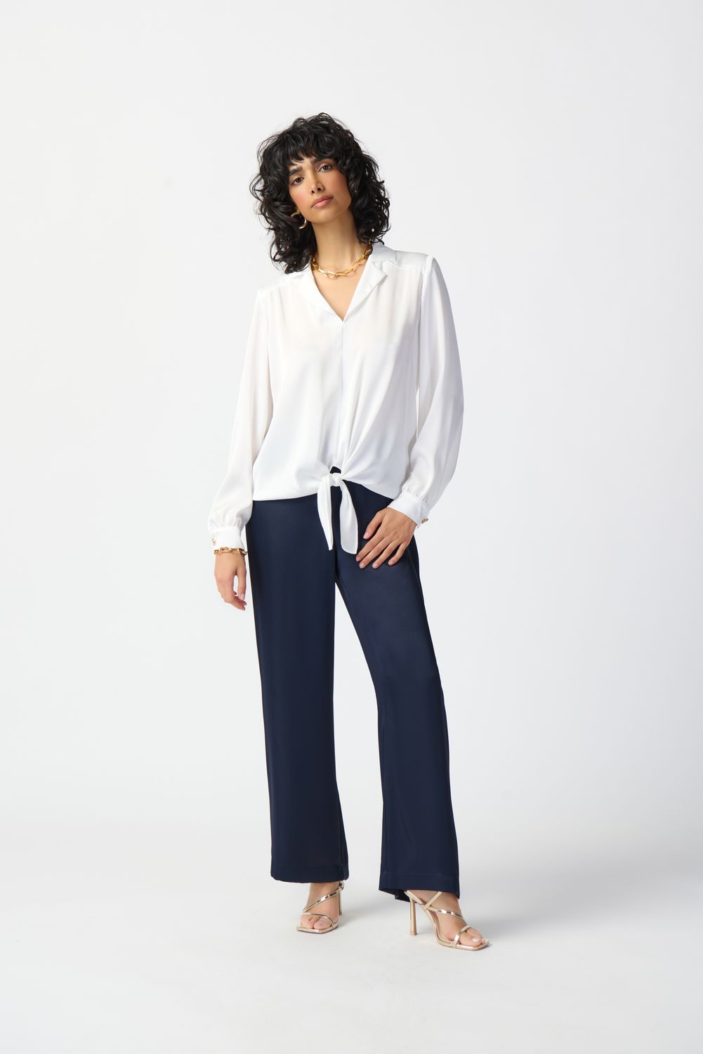 Ribkoff Puff Sleeve Satin Top - 241214