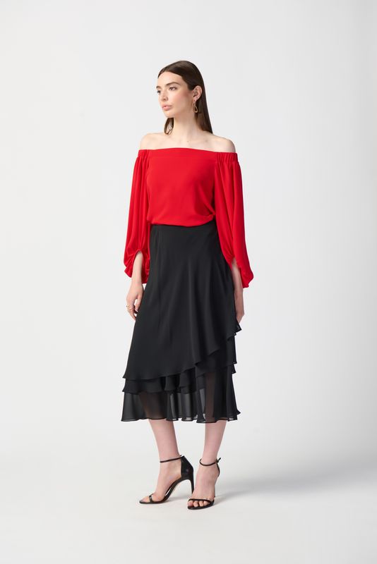 Ribkoff Layered Chiffon Skirt - 241232
