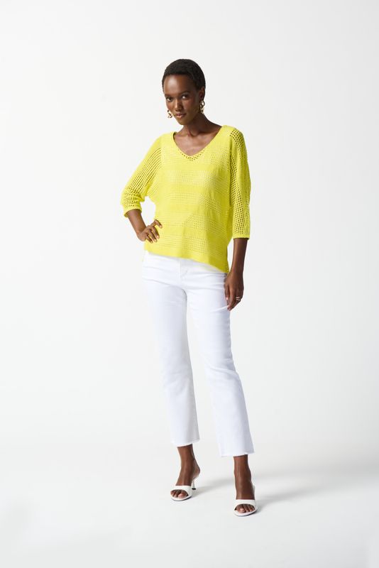 Ribkoff Open Stitch Pullover Sweater - 242903