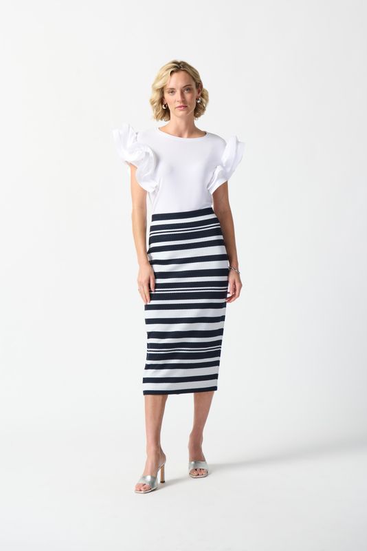 Ribkoff Striped Skirt Style 242050