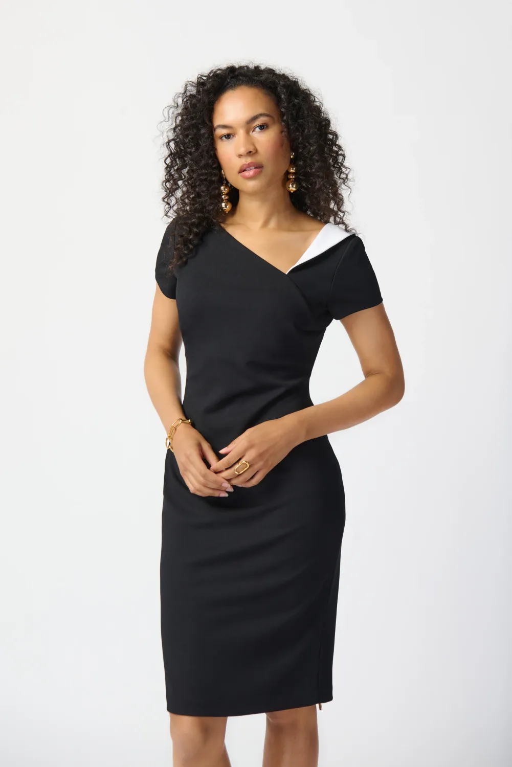 Ribkoff Two-tone Asymmetrical Dress - 241047