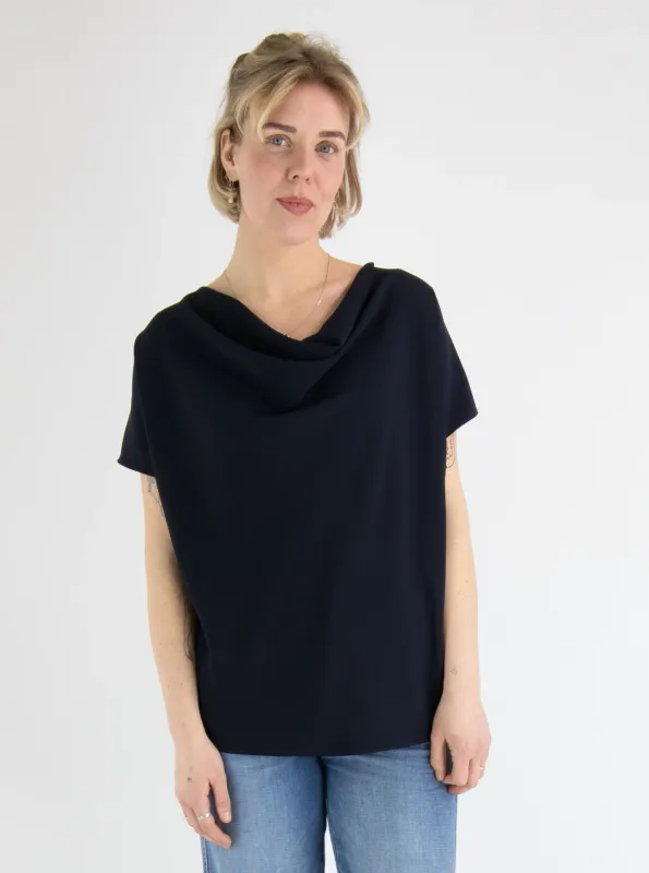 Ribkoff Woven Cowl Neck Top 241099