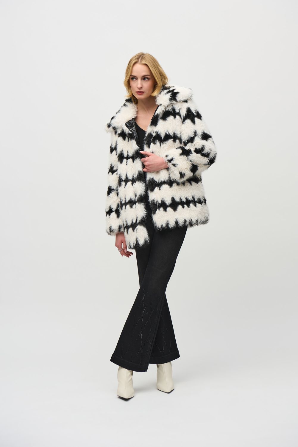 Ribkoff Reversible Faux Fur Coat - 244900
