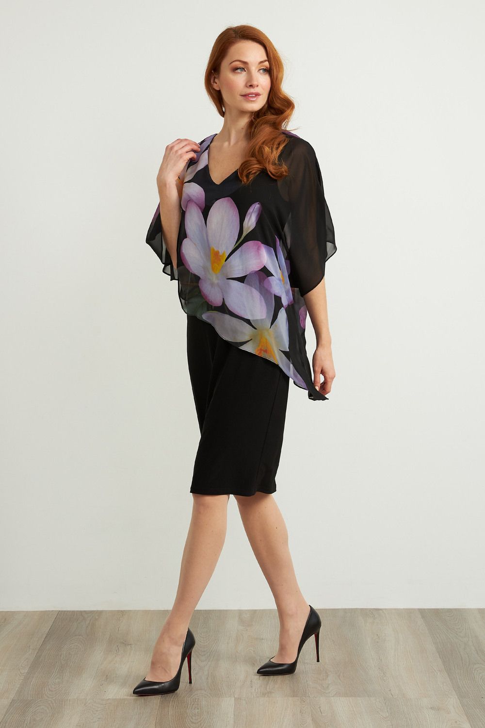 Ribkoff Floral Overlay Dress 211408