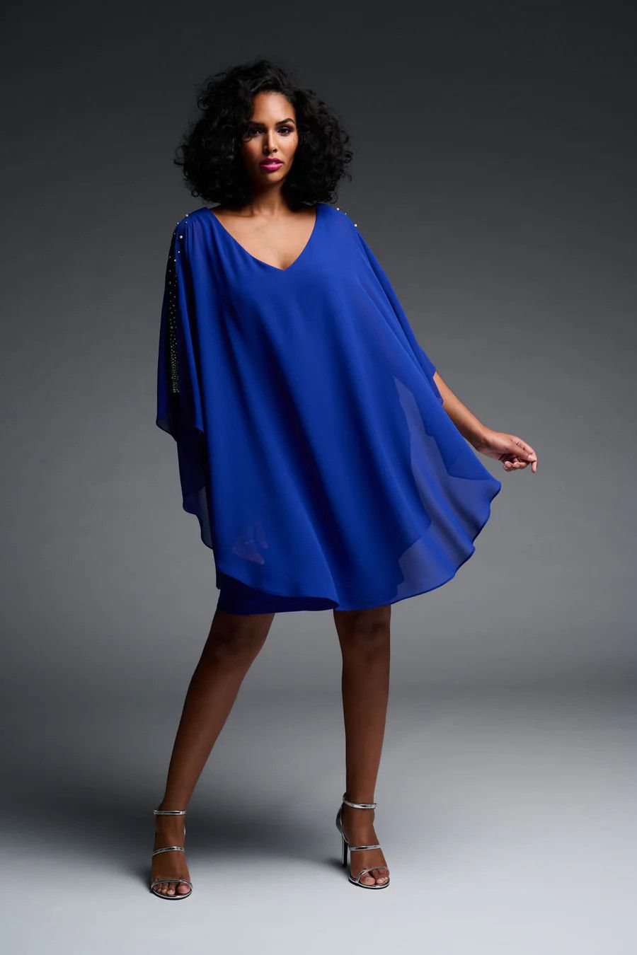 Ribkoff Sapphire Chiffon Overlay Dress 223742