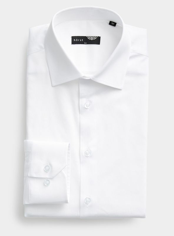Horst Slim Cotton Stretch Dress Shirt - HR768