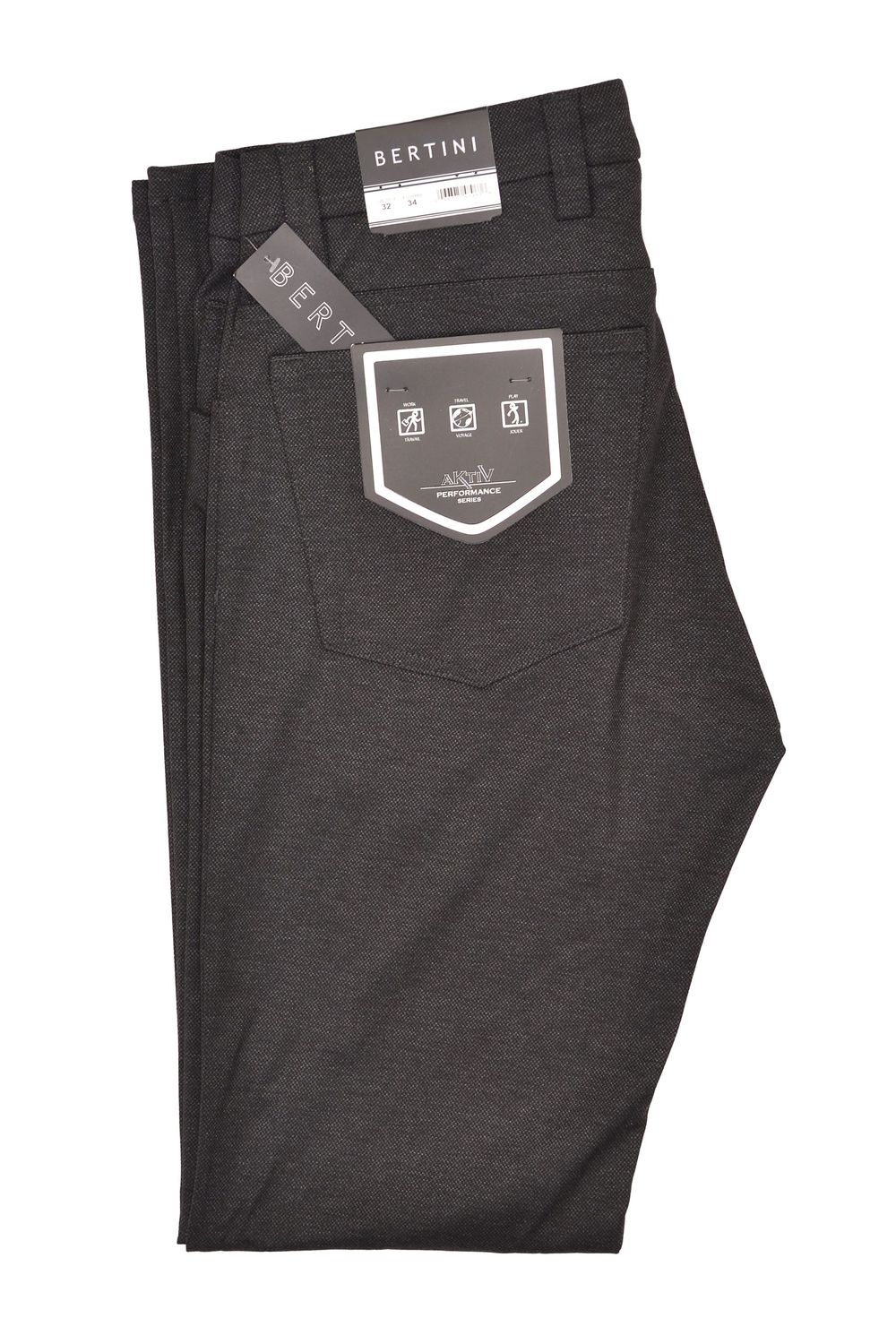 Bertini 5 Pocket - M1895E059, Color: Charcoal - 010, Size: 30
