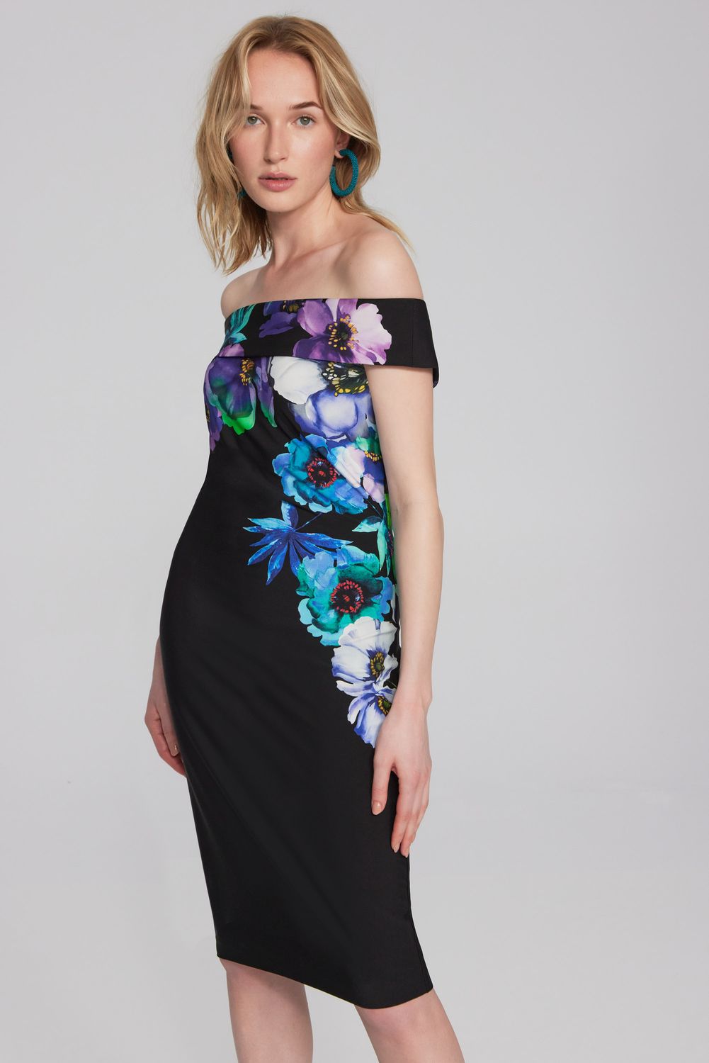 Ribkoff Off-shoulder Floral Bodycon Dress 241775