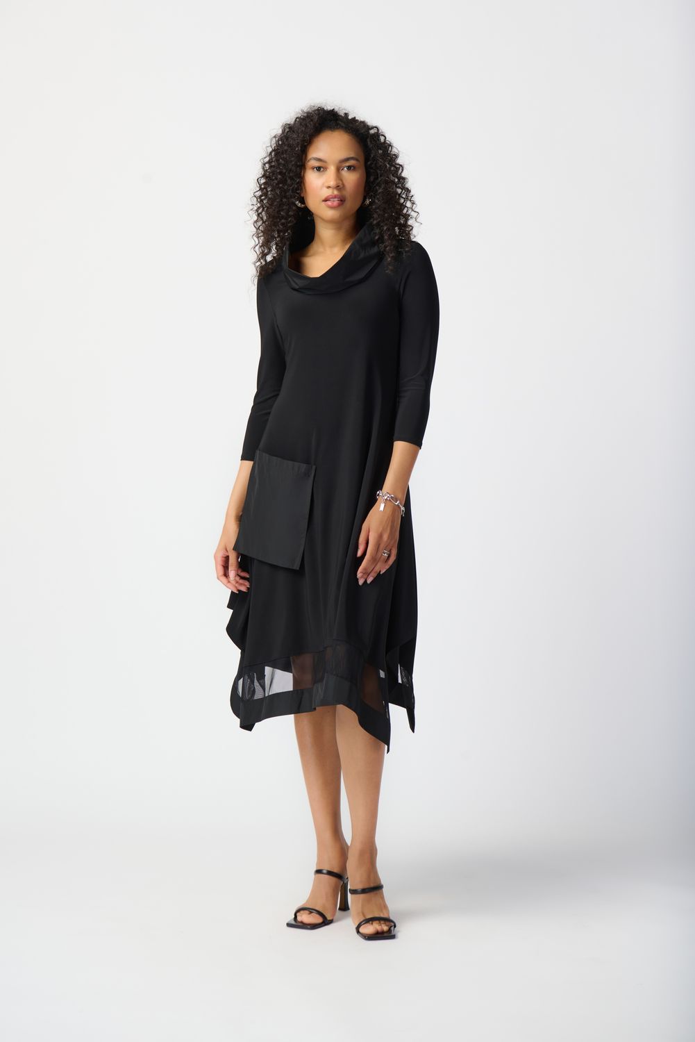 Ribkoff Dual Fabric Dress w/ Pockets 241206