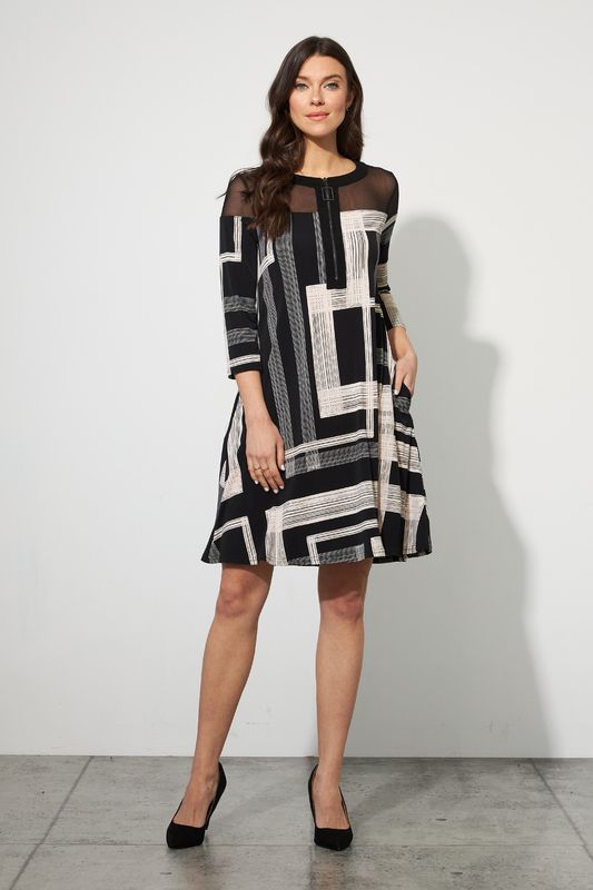 Ribkoff Sheer A-line Dress 223008